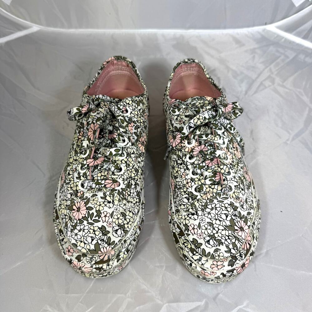 Vans Authentic Floral Print Canvas Sneakers Women's 6 Men's 4.5 EU 36.5